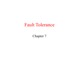 Fault Tolerance - University of Georgia