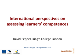 International perspectives on assessing learners’ …