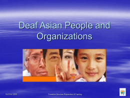 Deaf Asians - People and Organizations