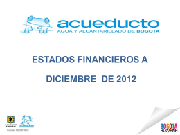 Diapositiva 1 - Empresa de Acueducto de Bogot&#225