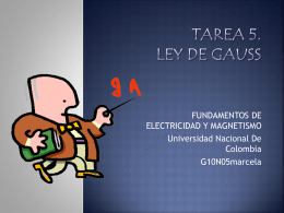 TAREA 5. LEY DE GAUSS
