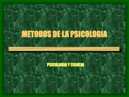 METODOS DE LA PSICOLOGIA