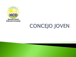 CONCEJO JOVEN - Sitio Oficial Municipalidad Ituzaing&#243