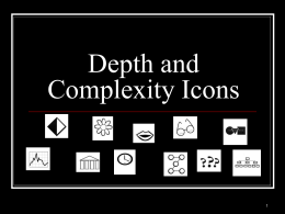 Depth and Complexity - Gifted and Talented Education