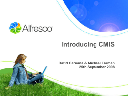 Introduction to CMIS