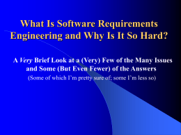 What is Software Engineering and Why is it so Different