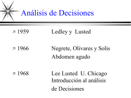 Analisis de Decisiones - Facultad de Medicina UNAM