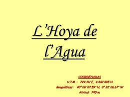 La Hoya del Agua