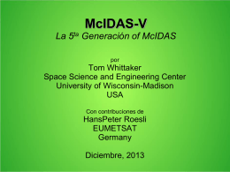 McVCast McIDAS-V for EUMETCast