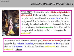 FAMILIA, SOCIEDAD ORIGINARIA, 1