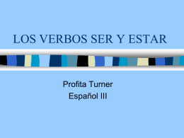 LOS VERBOS SER Y ESTAR - fhspanish | A topnotch …