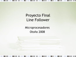 Proyecto Final Line Follower