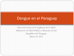 Dengue en el Paraguay - Home - Portal Instituto Nacional