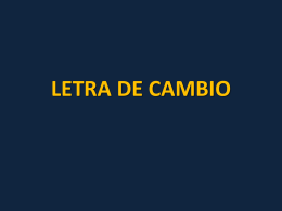 LETRA DE CAMBIO - ::.. CAL ACADEMICA