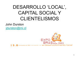 CAPITAL SOCIAL Y CLIENTELISMO EN EL CHILE RURAL