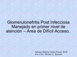 Glomerulonefritis Post Infecciosa