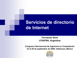 Servicios de directorio en Internet