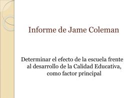 El informe Coleman