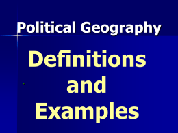 Political Geography - Utah Education Network