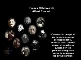 frases de Albet Einstein