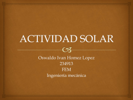 ACTIVIDAD SOLAR - fem2012