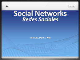Redes Sociales Social Networks
