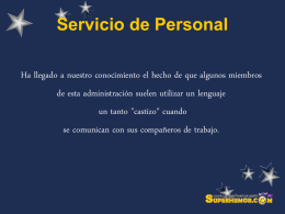 Servicio de Personal