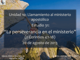 2 Corintios - Iglesia Biblica Bautista de Aguadilla