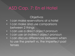 ASD Cap. 7: En el Hotel