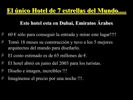 Hotel 7 estrellas www.albelda.info