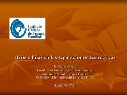 Diapositiva 1 - Instituto Chileno de Terapia Familiar