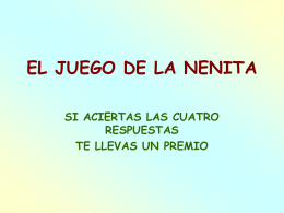 AG2- EL JUEGO DE LA NENITA