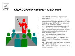CRONOGRAFIA REFERIDA A ISO