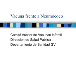 Vacuna frente a Neumococo