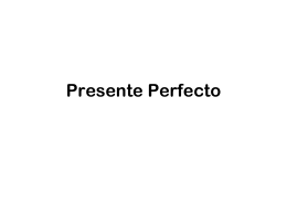 Presente Perfecto