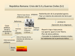 Republica Romana: Crisis del S.II y Guerras Civiles (S.I