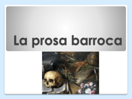 La prosa barroca - lenguayliteraturasoto