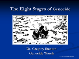 Predictors of Genocide - Genocide Watch Home Page