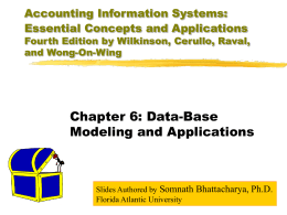 Accounting Information Systems: Essential Concepts …
