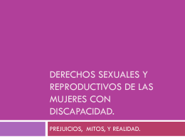 Derechos sexuales y reproductivos de las mujeres con
