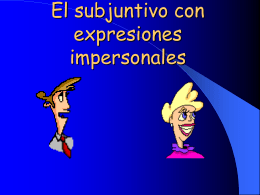 The Subjunctive with Impersonal Expressions