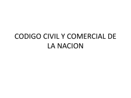 CODIGO CIVIL Y COMERCIAL DE LA NACION