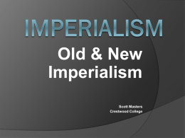 Old & New European Imperialism