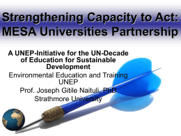 UNEP AND INDUSTRY - Strathmore University