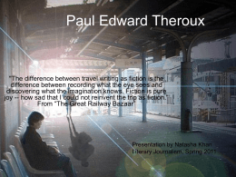 Paul Edward Theroux - Makerere University