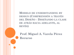 Modelo de understanding by design
