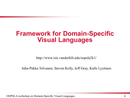 Framework for Domain-Specific Visual Languages