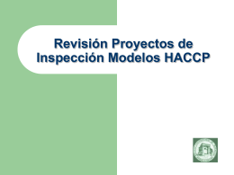 HAACP INSPECTION MODELS PROJECT OVERVIEW