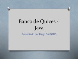 Banco de Quices ~ Java