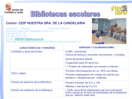Diapositiva 1 - CEIP "La Candelaria"